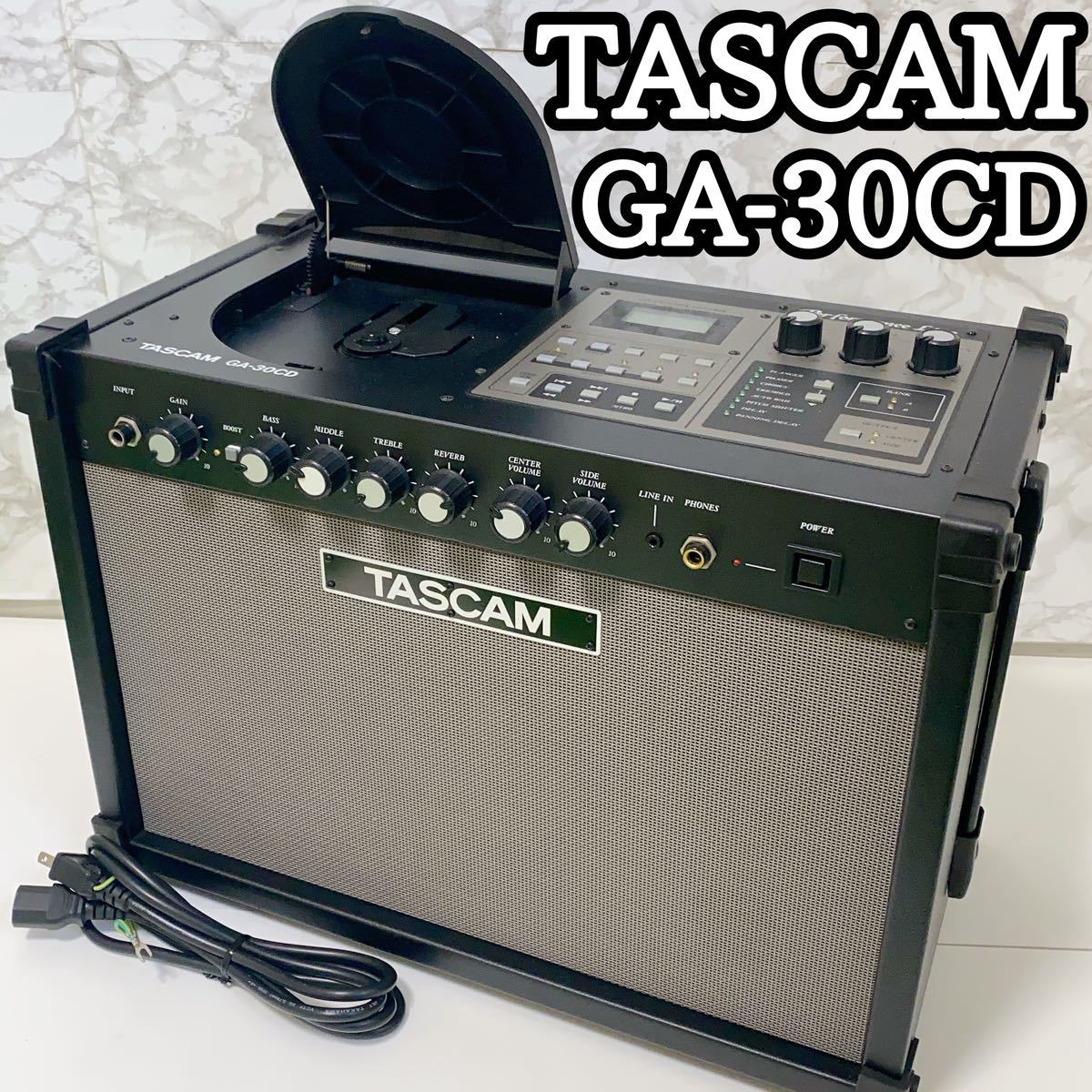 動作確認済 TASCAM GA-30CD ギターアンプ CDトレーナー内蔵-