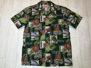 希少/美品/ＲＪＣ/アールジェーシー/アロハシャツ/HAWAII/ハワイ/ＵＳＡ/魚/亀/総柄/トップス/メンズ/半袖