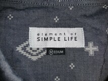 美品/SIMPLE LIFE/シンプルライフ/レナウン総柄/シャツ/ELEMENT/エレメント/RENOWN/トップス/メンズ/半袖_画像5