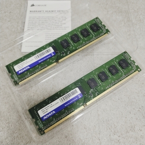9k4460gk 計2点 ADATA DDR3-1600MHz 16GB (8GB×2枚キット) AD3U1600W8G11-B デスクトップ用 PCメモリ