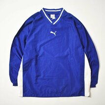 ★90s ヴィンテージ オールド プーマ PUMA バイカラ― ウィンド ブレーカー 上下 セットアップ S-M ブルー ビンテージ ジャージ ピステ★_画像2