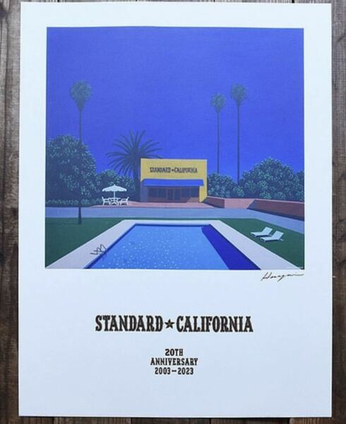 希少 限定 非売品 未使用Standard California 20th Anniversary ポスター 永井博 スタンダードカリフォルニア 数量限定 ノベルティ