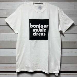 SIZE L BONJOUR RECORDS TEE WHITE ボンジュール レコード Tシャツ ホワイト