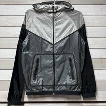 SIZE M NIKE FRAGMENTDESIGN NYLON JACKET BLACK SEE THROUGH ナイキ フラグメントデザイン ナイロン ジャケット シースルー シアー_画像1