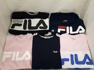 【菊水-8382】FILA フィラ レディースTシャツ 3枚・トレーナー 2枚 まとめ売り レディーストップス/スポーツウェア/トレーニングウェア