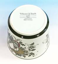 Villeroy&Boch 草鳥絵 水指 茶道具 直径約17.5cm 高さ約14cm ドイツ製 陶磁器 西洋陶磁 ビレロイ&ボッホ_画像5