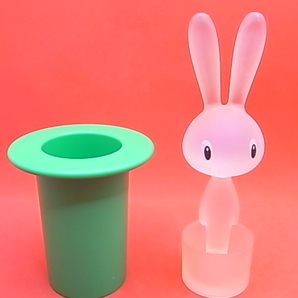 ALESSI アレッシィ Magic Bunny マジックバニー（グリーン）楊枝入れ+ キッチンマグネット ウサギ ペプシ 非売品 インテリア 送料￥350の画像3