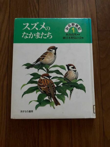 みる野鳥記1 スズメのなかまたち　あすなろ書房 水谷高英　日本野鳥の会　リサイクル資料　除籍本