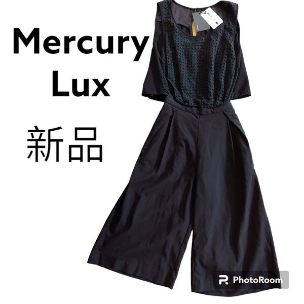 新品未使用タグ付き MercuryLux マーキュリーリュクス オールインワン フリーサイズ 黒