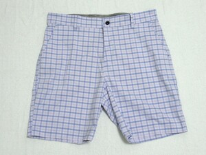 NIKE GOLF DF UVchino Short голубой фиолетовый 36 Nike Golf шорты в клетку dry Fit UV cut DN1960-569