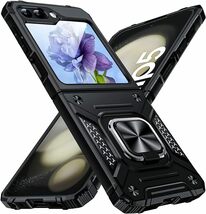 Galaxy Z Flip5 ケース リング付き 薄型 PC対応 ギャラクシー ゼット フリップ5 ケース レンズ保護 車載ホルダー対応 人気 携帯カバー_画像3