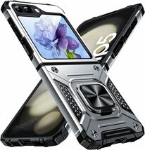 Galaxy Z Flip5 ケース リング付き 薄型 PC対応 ギャラクシー ゼット フリップ5 ケース レンズ保護 車載ホルダー対応 人気 携帯カバー_画像2