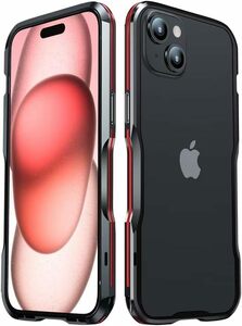 アルミ iPhone 15Plus iPhone 15 ケース アルミバンパー EVA緩衝綿付き 耐衝撃 バンパーフレーム アイフォン 15 プラス メタル バンパー 