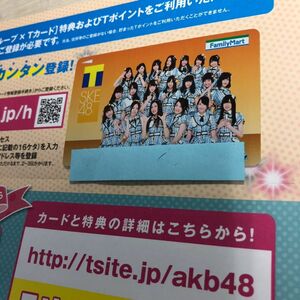 Tカード Tポイントカード SKE48 松井玲奈　限定