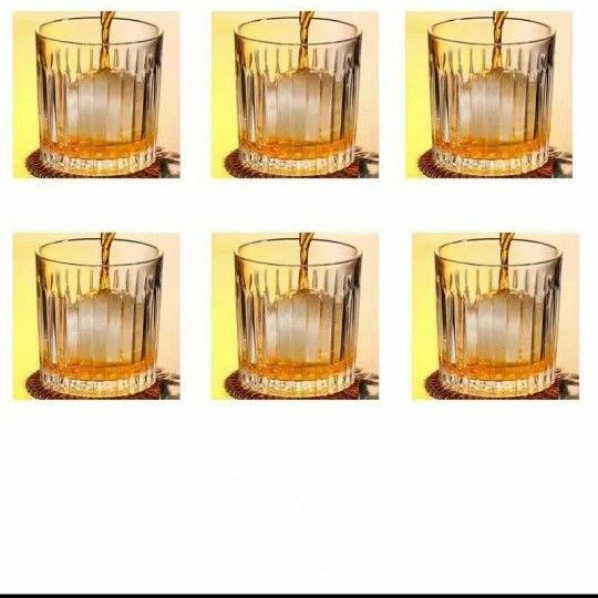 新品 ウイスキーグラス ロックグラス ブランデーグラス ウイスキー6個セット
