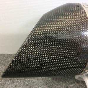 管理番号02655 AKRAPOVIC アクラポビッチ スリップオン カーボン チタン サイレンサー マフラー YZF-R1 04-06の画像9