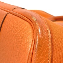 HERMES エルメス ショルダーバッグ 肩掛け ガーデンジップPM カバン トートバッグ トワルオフィシエ M□刻 オレンジ レディース【中古】_画像6