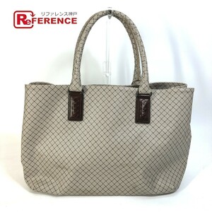 BOTTEGA VENETA ボッテガヴェネタ ショルダーバッグ 肩掛け マルコポーロ カバン トートバッグ PVC/レザー グレー メンズ【中古】