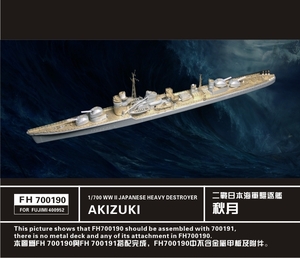 FH700190 1/700 WWII IJN 日本海軍 駆逐艦 秋月用ディテールアップセット