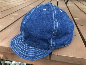 完売 FOB FACTORY CAP キャップ デニム アメカジ 日本製 ワークキャップ ツバ短 レイルマンキャップ デニム コメキャップ DECHO