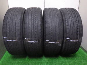 2440【中古タイヤ】 ブリヂストン アレンザLX100 225/60R18 4本 引き取り取り付け 持ち込みタイヤ交換茨城 ALENZA LX100