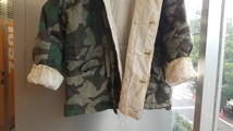 【複製品・ミルテック製】　中古品　ナチスドイツ軍　迷彩服　国防軍リバーシブル冬季用アノラック。_画像4