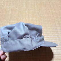 ペインター キャップ サイズL 作業帽子 八角帽子 レトロ グレー 無地 _画像4