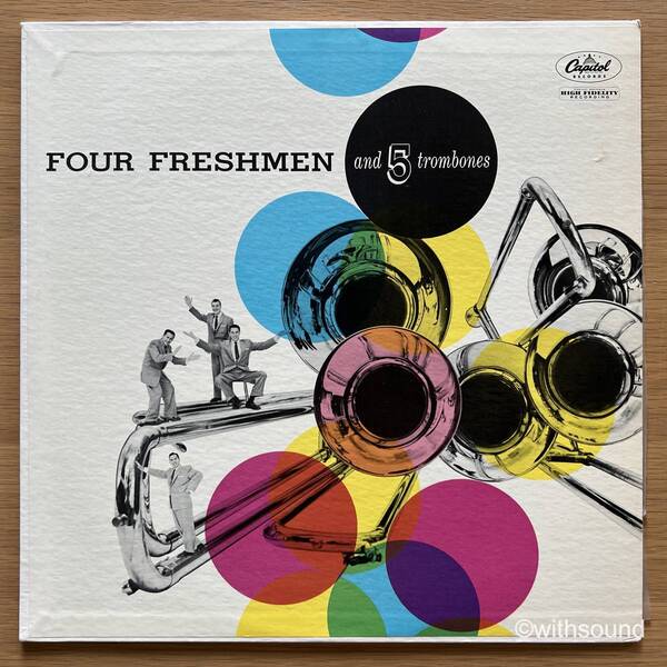 レインボーキャピタルラベル FOUR FRESHMEN And 5 Trombones US 60'S LP CAPITOL T683