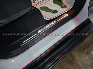 メルセデスベンツW463A G350d G400d G550 G63AMG Gクラス ドアステッププロテクションフィルム 内装パーツ セルフヒーリング 自己再生