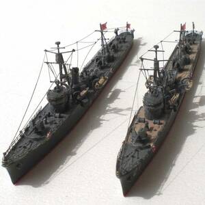 1/700 完成品 日本海軍水雷艇　千鳥・真鶴(ちどり・まなづる)二隻セット