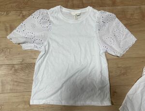 H&M 白レースTシャツ