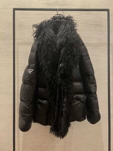 LGB Le Grand Bleu мех кожа пуховик y2k archive leather down jacket 00s l.g.b. goa ifsixwasnine kmrii 14th addiction