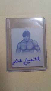 2012 Leaf Originals Wrestling　　A-RM1　　Rick Martel リック・マーテル　　直筆サインカード　プリンティングプレート