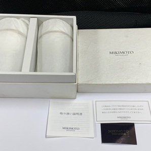 ミキモト MIKIMOTO プラチナ加飾 タンブラー グラス コップ ペア 2個セット 未使用品ですの画像1