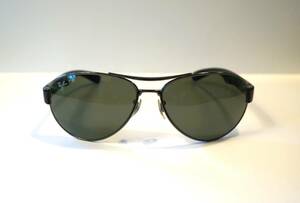 【RayーBan／レイバン】RB3509　ポラライズド　偏光レンズ　004/9A　63□15　135　3P　ティアドロップ　ガンメタ　グリーン　イタリア製