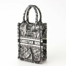 【クリスチャンディオール】Christian Dior　ブックトート キャンバス エンブロイダリー フォンバッグ S5555COMP_M993 ブラック 188418_画像2