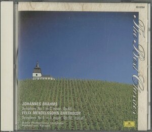 CD/ カラヤン、ベルリンフィル / ブラームス：交響曲第1番、メンデルスゾーン：交響曲第4番「イタリア」/ 国内盤 DCI-82554 30901