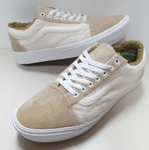 最値!新品!定8800円!US企画!バンズ【VANS】コンフィクッシュ オールドスクール高級ボア スニーカー!復刻サンドカラー!希少サイズ 28.5cm_画像2