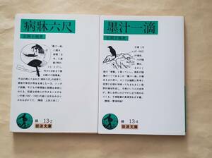 【即決・送料込】病牀六尺 + 墨汁一滴 　岩波文庫2冊セット　正岡子規