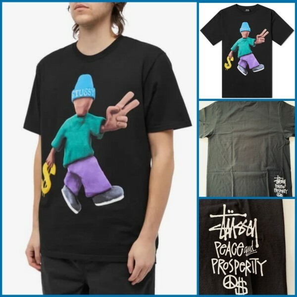 STUSSY / PEACE PROSPERITY T-SHIRT