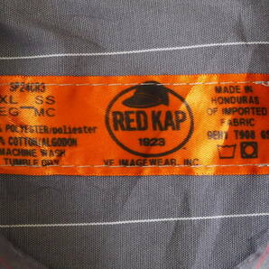 ☆送料無料☆ RED KAP レッドキャップ USA直輸入 古着 半袖 ワークシャツ メンズ 3XL グレー トップス 中古 即決の画像8