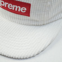 新品 未使用 国内正規品 Boxロゴ◆ Supreme 17AW Waffle Corduroy Camp Cap White/白 ボックスロゴ ◆ DSMG ◆_画像5