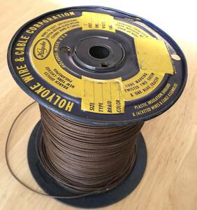 ★Holyoke 22AWG Wire Brown 単線 1m/380円