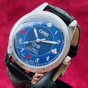 ORIS/オリス★【整備済み】超美品・稼働品/ヴィンテージ/スイス/ 17J/メンズ腕時計/アンティーク/機械式手巻き/アナログ/革ベルト592の画像9