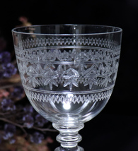 オールド・バカラ (BACCARAT) 1910年 ワイングラス ペア 2脚 グラヴュール 美品 アールヌーヴォー アンティーク グラビュール ヴィンテージ_画像3