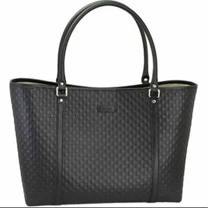 GUCCI トートバッグ　シマ　美品　ブラック　男女兼用　型番号449647