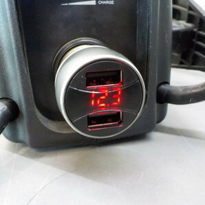 ラスト3点♪（KS）フルメタル電圧計付 シガーソケット赤（シガーライター）12V~24V の画像2