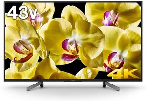 Sony 43V Type Ground/BS/110 градусов CS Digital 4K Copatable KJ-43X8000G Android TV/работает с Alexa/YouTube/Game Mode