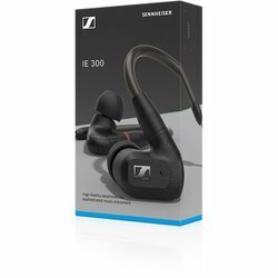 Sennheiser Sennheiser проводной слуховай аппарат IE 300 динамик kana ru type аудио файл MMCX высота . звук . черный гарантия иметь 