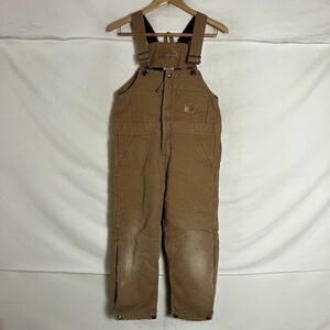 SCHMIDT ダック　オーバーオール　SMALL　YOUTH 6-8　キャメル　キッズ　USA古着